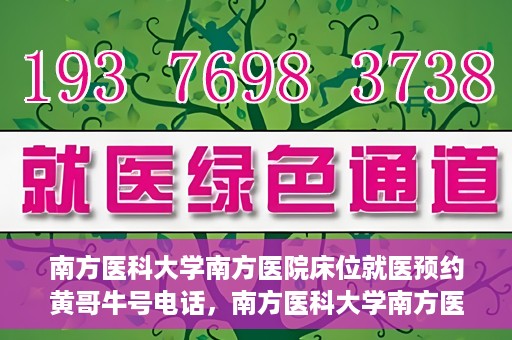 南方医科大学南方医院床位就医预约黄哥牛号电话，南方医科大学南方医院床位预约服务热线揭秘，黄哥牛号电话助您轻松就医