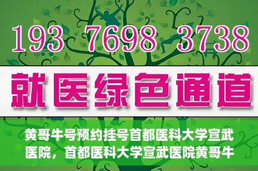 黄哥牛号预约挂号首都医科大学宣武医院，首都医科大学宣武医院黄哥牛号预约挂号指南