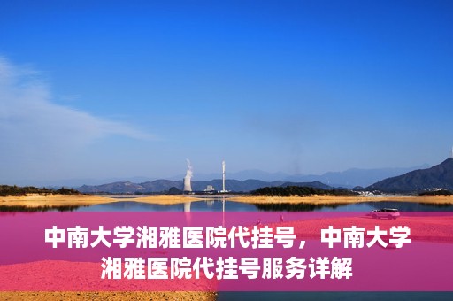 中南大学湘雅医院代挂号，中南大学湘雅医院代挂号服务详解