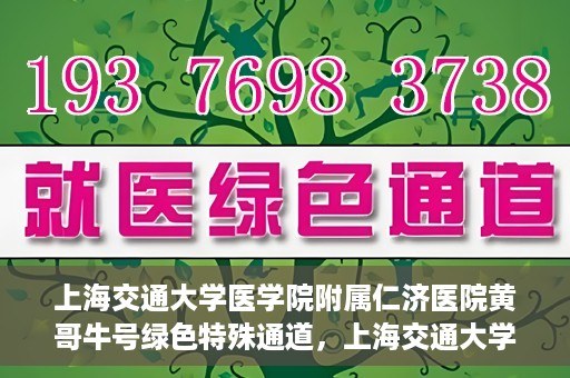 上海交通大学医学院附属仁济医院黄哥牛号绿色特殊通道，上海交通大学医学院附属仁济医院绿色特殊通道，黄哥牛号启动