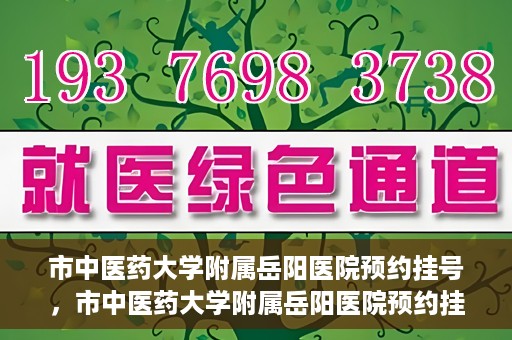 市中医药大学附属岳阳医院预约挂号，市中医药大学附属岳阳医院预约挂号攻略，便捷就医从这里开始