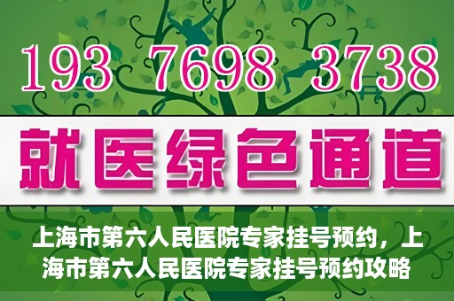 上海市第六人民医院专家挂号预约，上海市第六人民医院专家挂号预约攻略，一站式解决您的就医需求