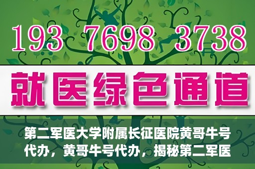 第二军医大学附属长征医院黄哥牛号代办，黄哥牛号代办，揭秘第二军医大学附属长征医院的医疗服务新篇章