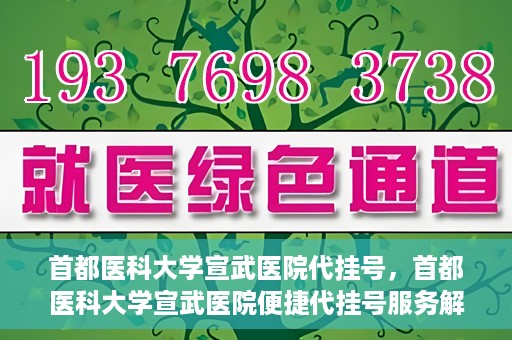 首都医科大学宣武医院代挂号，首都医科大学宣武医院便捷代挂号服务解析