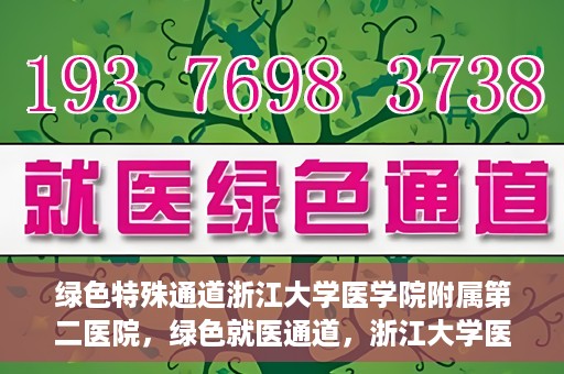 绿色特殊通道浙江大学医学院附属第二医院，绿色就医通道，浙江大学医学院附属第二医院的探索与实践