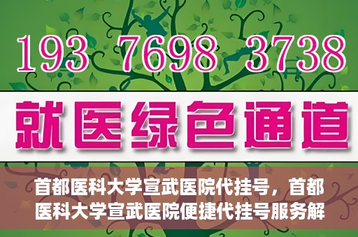 首都医科大学宣武医院代挂号，首都医科大学宣武医院便捷代挂号服务解析