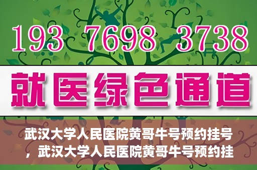 武汉大学人民医院黄哥牛号预约挂号，武汉大学人民医院黄哥牛号预约挂号攻略解析