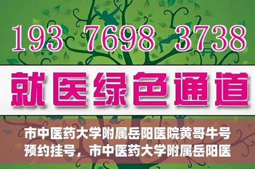 市中医药大学附属岳阳医院黄哥牛号预约挂号，市中医药大学附属岳阳医院黄哥牛号预约挂号攻略