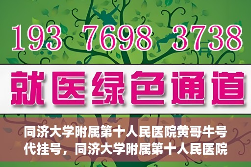 同济大学附属第十人民医院黄哥牛号代挂号，同济大学附属第十人民医院黄哥牛号助您轻松挂号就医