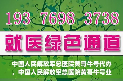 中国人民解放军总医院黄哥牛号代办，中国人民解放军总医院黄哥牛号业务代办揭秘