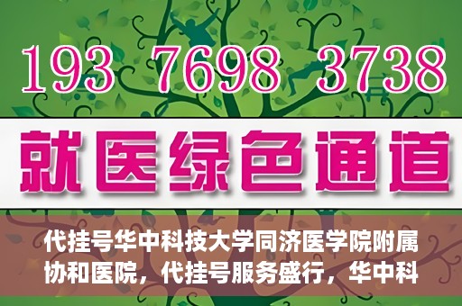 代挂号华中科技大学同济医学院附属协和医院，代挂号服务盛行，华中科技大学同济医学院附属协和医院如何应对挑战？