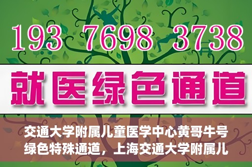 交通大学附属儿童医学中心黄哥牛号绿色特殊通道，上海交通大学附属儿童医学中心黄哥牛号，绿色特殊通道的守护者们