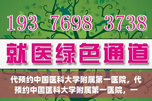 代预约中国医科大学附属第一医院，代预约中国医科大学附属第一医院，一站式医疗预约服务体验