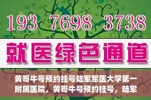 黄哥牛号预约挂号陆军军医大学第一附属医院，黄哥牛号预约挂号，陆军军医大学第一附属医院就医新体验
