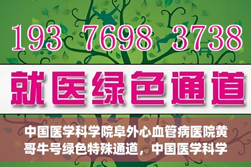 中国医学科学院阜外心血管病医院黄哥牛号绿色特殊通道，中国医学科学院阜外心血管病医院黄哥牛号绿色特殊通道，守护心血管健康的快速通道