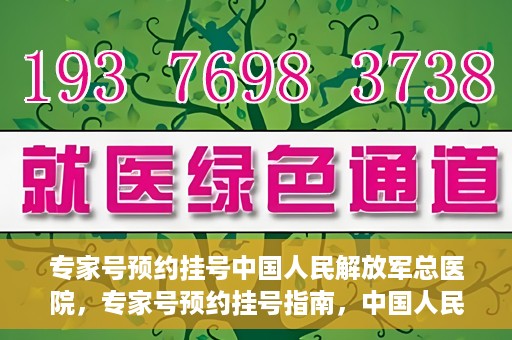 专家号预约挂号中国人民解放军总医院，专家号预约挂号指南，中国人民解放军总医院就医攻略