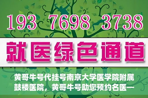 黄哥牛号代挂号南京大学医学院附属鼓楼医院，黄哥牛号助您预约名医——南京鼓楼医院挂号新体验
