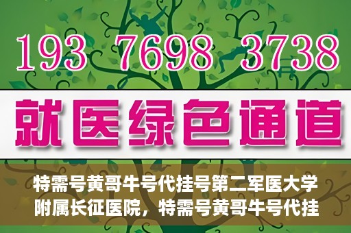 特需号黄哥牛号代挂号第二军医大学附属长征医院，特需号黄哥牛号代挂号背后的秘密，揭秘长征医院的医疗力量与信誉保障