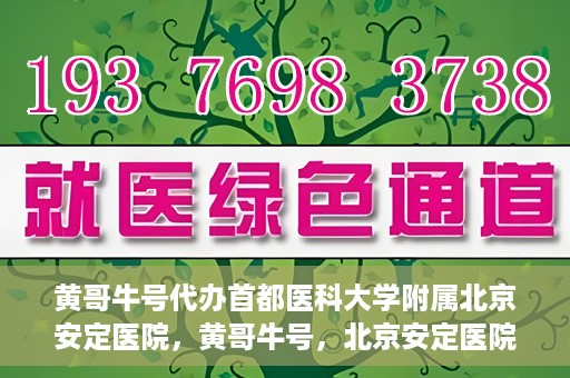 黄哥牛号代办首都医科大学附属北京安定医院，黄哥牛号，北京安定医院代办服务详解
