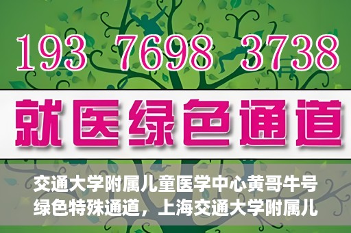交通大学附属儿童医学中心黄哥牛号绿色特殊通道，上海交通大学附属儿童医学中心黄哥牛号，绿色特殊通道的守护者们