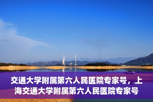 交通大学附属第六人民医院专家号，上海交通大学附属第六人民医院专家号解析与解读