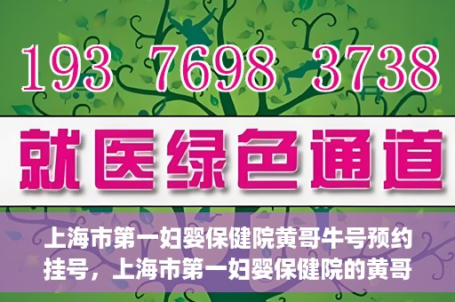 上海市第一妇婴保健院黄哥牛号预约挂号，上海市第一妇婴保健院的黄哥牛号预约挂号指南