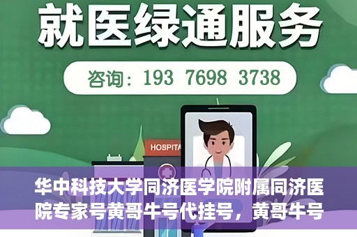 华中科技大学同济医学院附属同济医院专家号黄哥牛号代挂号，黄哥牛号代挂号，华中科技大学同济医院专家号解读与预约攻略