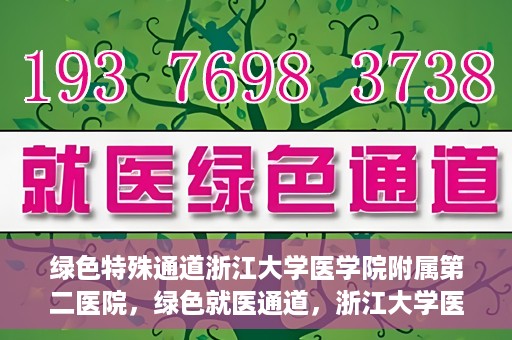 绿色特殊通道浙江大学医学院附属第二医院，绿色就医通道，浙江大学医学院附属第二医院的探索与实践