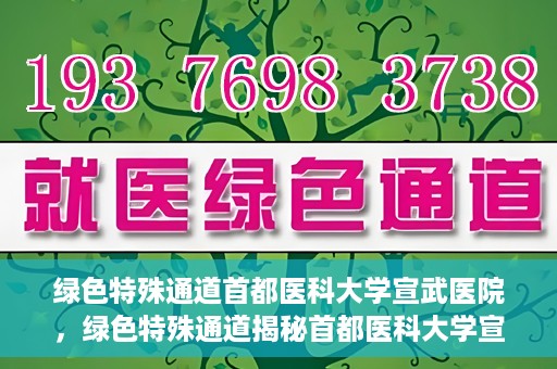 绿色特殊通道首都医科大学宣武医院，绿色特殊通道揭秘首都医科大学宣武医院的独特之处