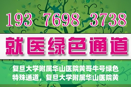 复旦大学附属华山医院黄哥牛号绿色特殊通道，复旦大学附属华山医院黄哥牛号，绿色特殊通道开启健康之门