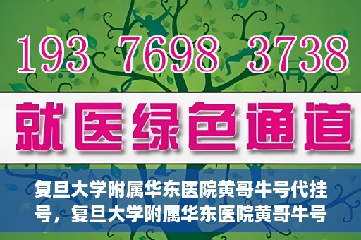 复旦大学附属华东医院黄哥牛号代挂号，复旦大学附属华东医院黄哥牛号代挂号解析与体验分享