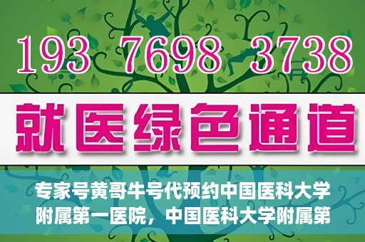 专家号黄哥牛号代预约中国医科大学附属第一医院，中国医科大学附属第一医院专家号黄哥牛号代预约服务启动